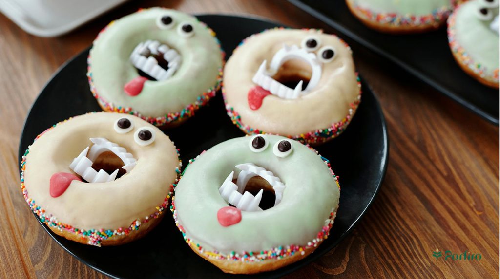 Donuts with tooth designs