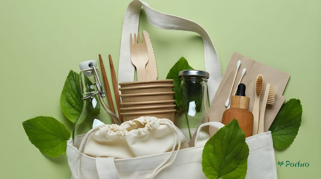 Recyclable and environmentally friendly products such as wooden, glass or paper containers