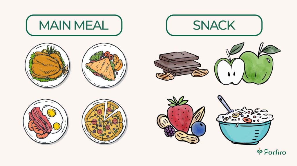 A variety of snacks and main dishes