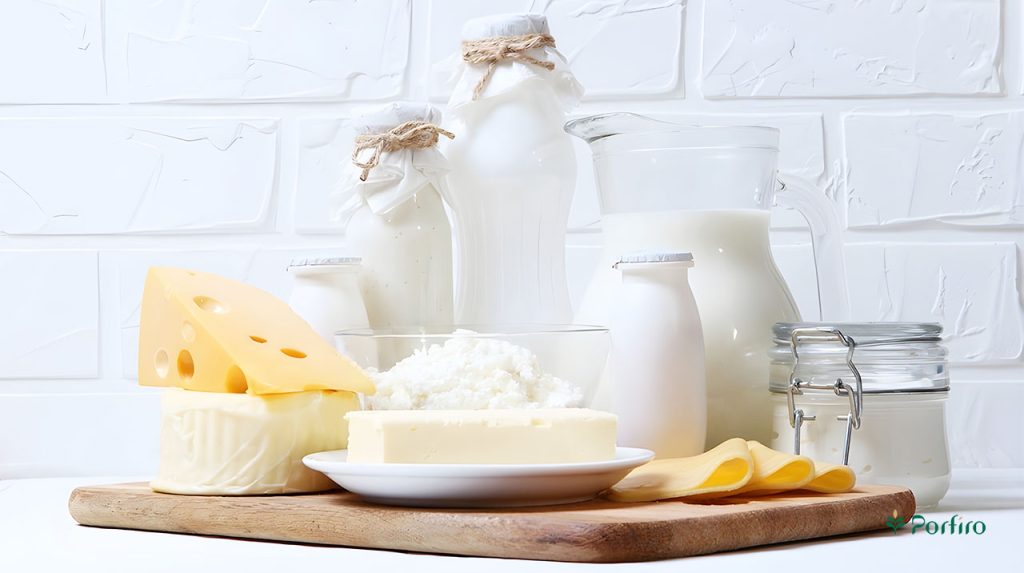 Different types of dairy proteins