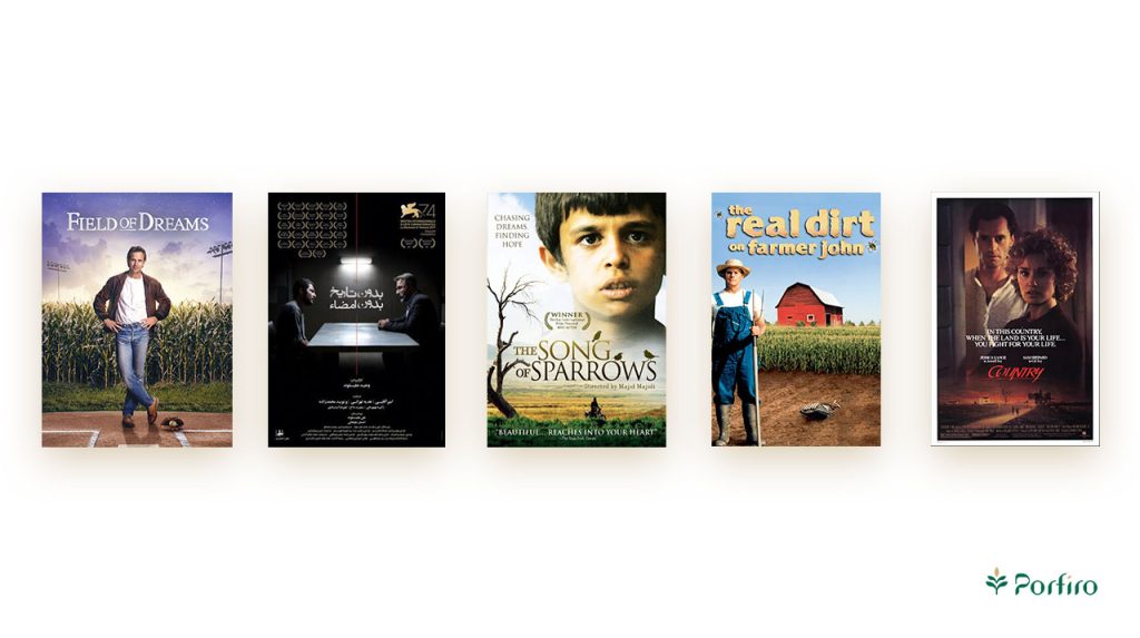 Banner of movies about farm workers for the article International Farm Workers Day on Porfiro's blog