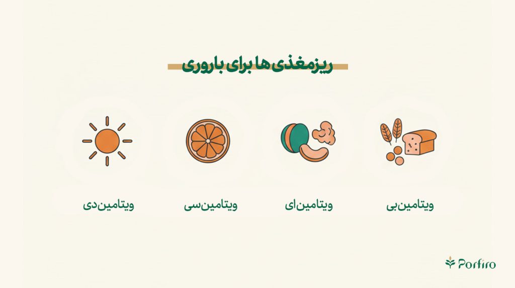 اینفوگرافیک نقش ریزمغذی های مهم برای باروری