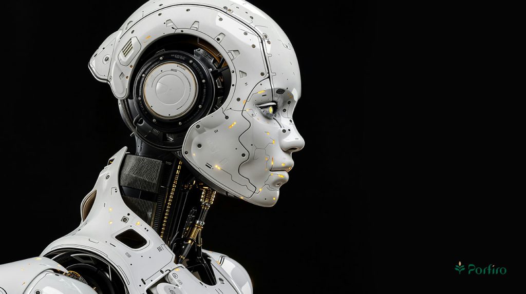A humanoid robot for the article Artificial Intelligence in Mental Health: How it Improves Care